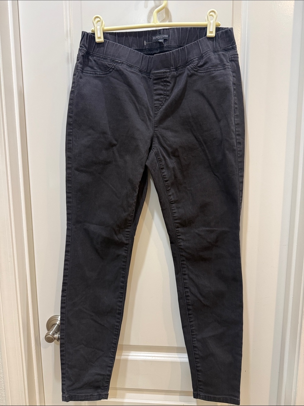 Eileen Fisher Black Slim Tapered Pants